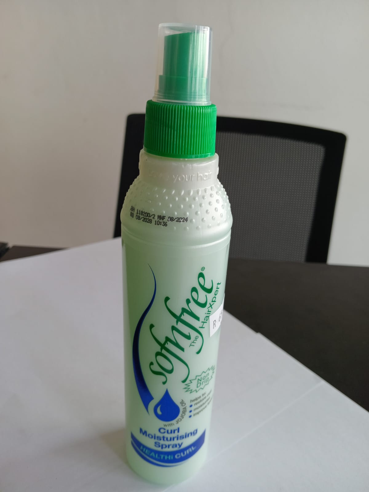 sofnfree curl spray